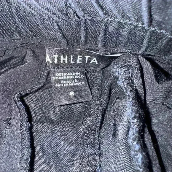 Athleta woman’s 100% linen flowy joggers size 8 - Picture 6 of 6